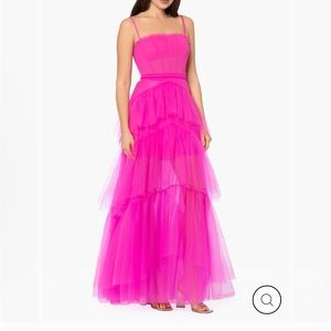 Betsy and Adam prom dress, size 0, hot pink
